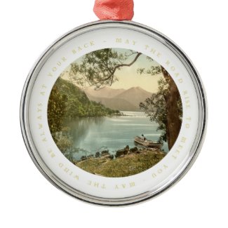 Ireland Kerry Lake With Blessing Pendant ornament