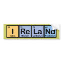 Ireland made of Elements bumper stickers