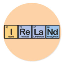 Ireland made of Elements stickers