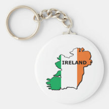 Ireland Map Keychain