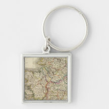 Ireland map keychains