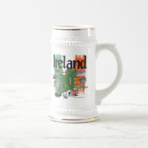 ireland map mugs