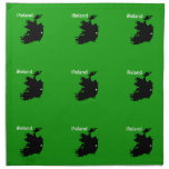 iReland Map Cloth Napkins