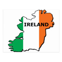 Ireland Map postcards