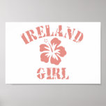 Ireland Pink Girl Print
