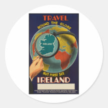 Ireland Round Stickers