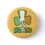 Ireland Shamrock Flag Button