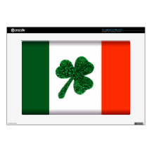 Ireland Shamrock Flag Laptop Skin