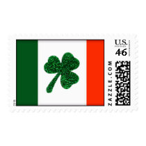 Ireland Shamrock Flag Postal Stamps