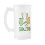 Ireland Shamrock Frosted Mug mugs