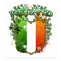 IRELAND SHAMROCK posters by bartonleclaydesign IRELAND SHAMROCK posters