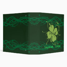 Ireland Shamrocks Binder/Notebook