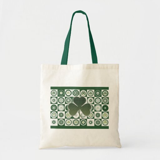 Ireland shamrocks tote bags Zazzle