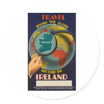 Ireland Round Stickers