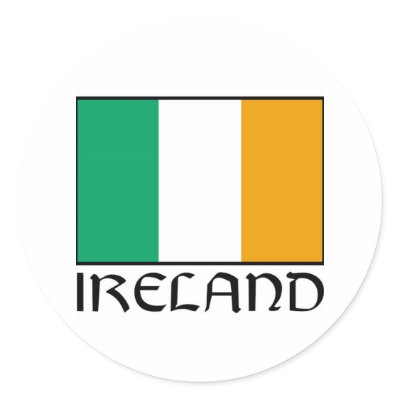 Ireland Round Sticker by PraiseProducts