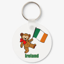 Ireland Teddy Bear Keychain