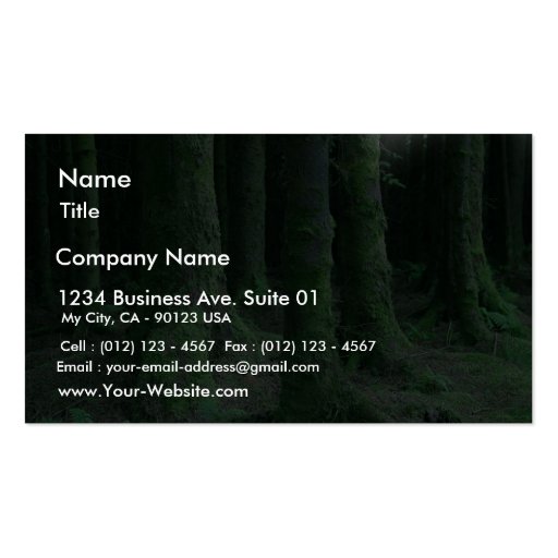 Ireland Tons Of Wild Flowers Ancient Tombs Dark Mo Business Card Templates (front side)