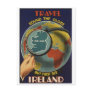Ireland Travel Poster Postcard Ireland Travel Poster Postcard