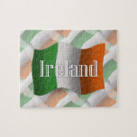 Ireland Waving Flag Jigsaw Puzzle