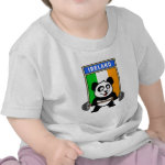 This cute bodybuilding panda loves weightlifting. He stands in front of a large flag of Ireland. Look how easy he lifts that heavy barbell loaded with weight plates. This design is too cute. Great gifts here for anyone from Ireland who loves weightlifting.