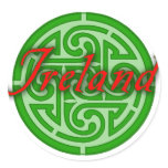Ireland with Celtic Circle stickers