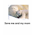 irem_polar_bear, Save me and my mom t-shirts