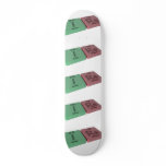 ires as Ir Iridium and Es Einsteinium Custom Skateboard