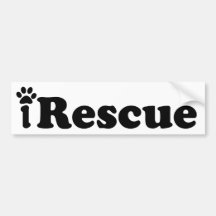 iRescue Etiqueta De Parachoque