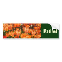 iRetired bumper stickers Retirement Tulip Flowers