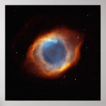 Iridescent Glory of Nearby Helix Nebula Posters