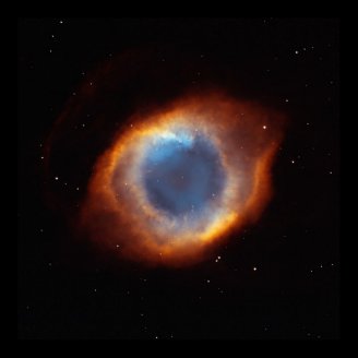 Iridescent Glory of Nearby Helix Nebula Posters