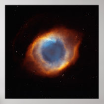 Iridescent Glory of Nearby Helix Nebula Posters