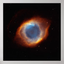Iridescent Glory of Nearby Helix Nebula Posters