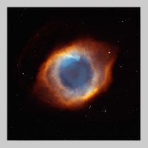 Iridescent Glory of Nearby Helix Nebula posters