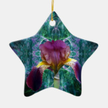 Iris and its meaning christmas tree ornament