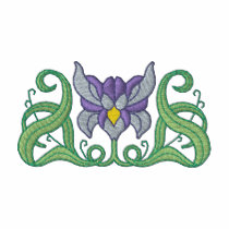 Iris Art Nouveau embroidered shirts