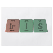 Iris as Iridium Iodine Sulfur Personalized Flyer