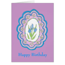 Iris Birthday Card