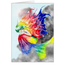 'Iris' Blank Greeting Card