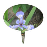 Iris Blue Flag Flower Cake Topper