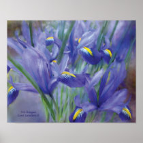 Iris Bouquet Art Poster/Print