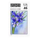 Iris Bouquet Blank Stamp stamps