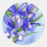 Iris Bouquet Flower Painting Sticker stickers