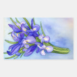Iris Bouquet Flower Painting Sticker stickers