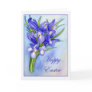 Iris Bouquet "Happy Easter" Greeting Card