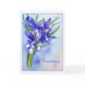 Iris Bouquet "My Condolences" Greeting Card by donnabellas Iris Bouquet "My Condolences" Greeting Card