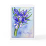 Iris Bouquet "My Condolences" Greeting Card