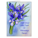 "Iris Bouquet" Painting Greeting Card cards