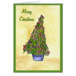 Iris Christmas Tree Card