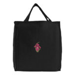 Iris Embroidered Tote Bags